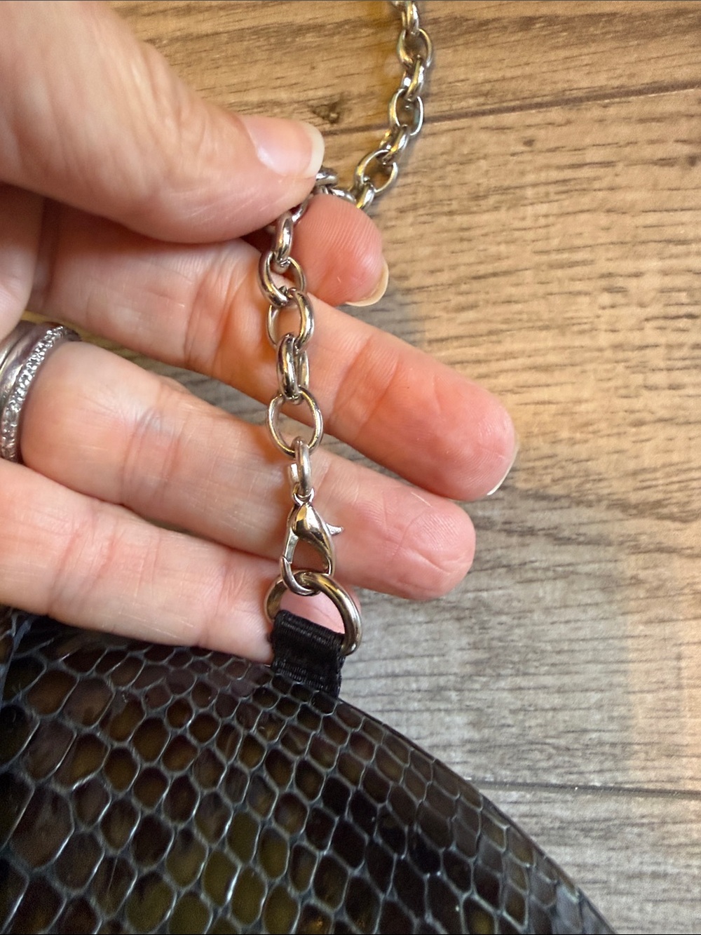 Brighton Midanuiere snakeskin evening bag - Picture 11 of 14